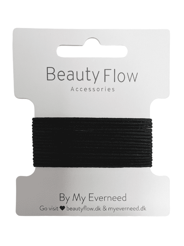 Beauty Flow - Basic Hairtie 15 Pieces Black