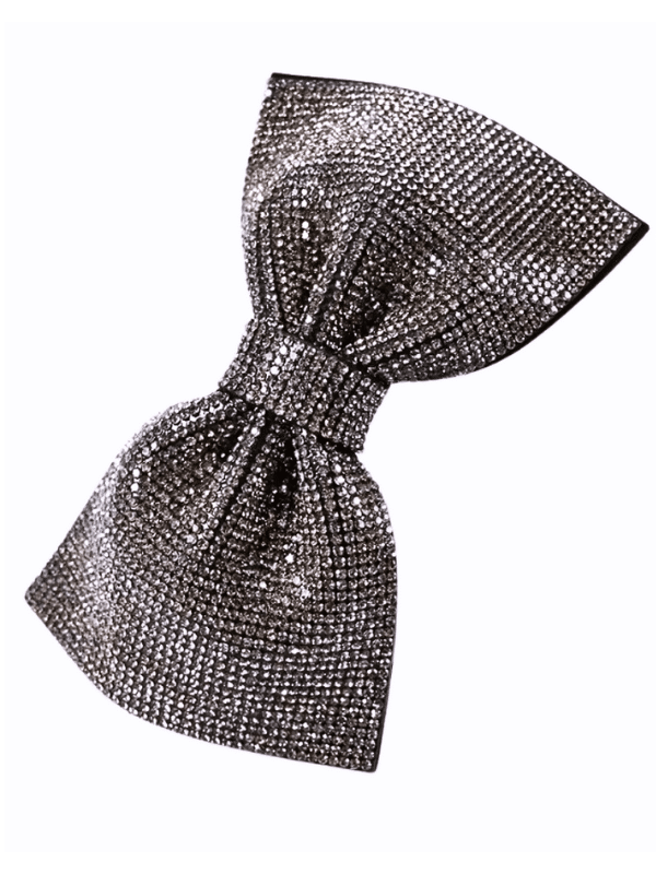 Mizzi Grey Glitter Bow