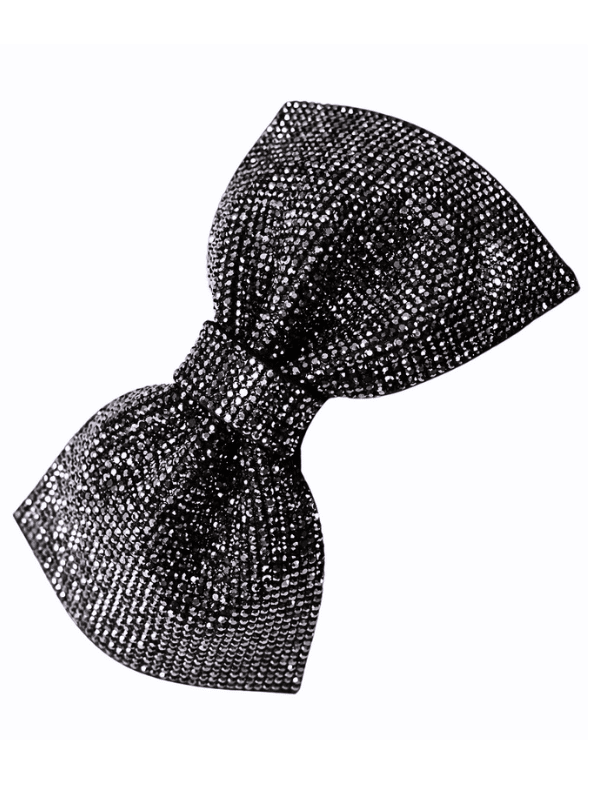 Mizzi Black Glitter Bow